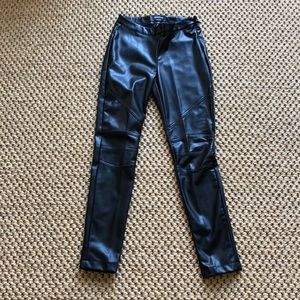Bebe Black Vegan Leather Pants or Leggings